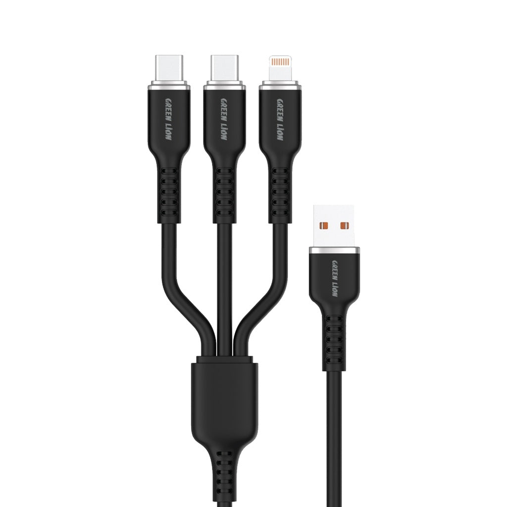Green Lion 3in1 Silicone Cable