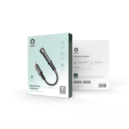 Green Lion Earphone Adapter Lightning to 3.5 Aux 12CM