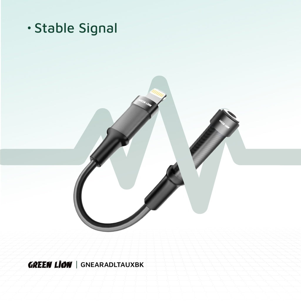 Green Lion Earphone Adapter Lightning to 3.5 Aux 12CM