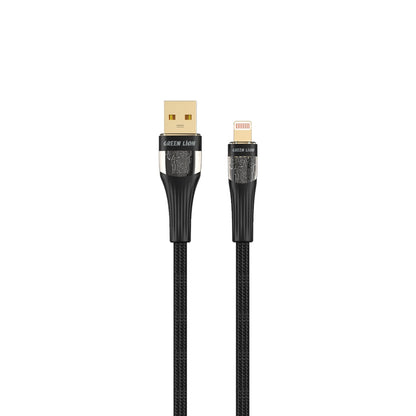 Green Lion Transparent Cable USB-A to Lightning