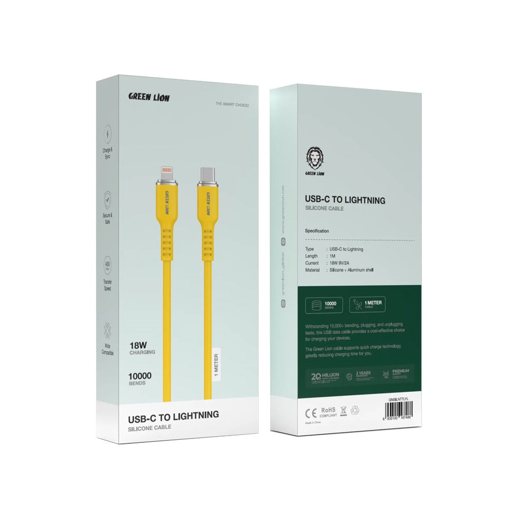 Green Lion USB-C TO Lightning Silicone Cable