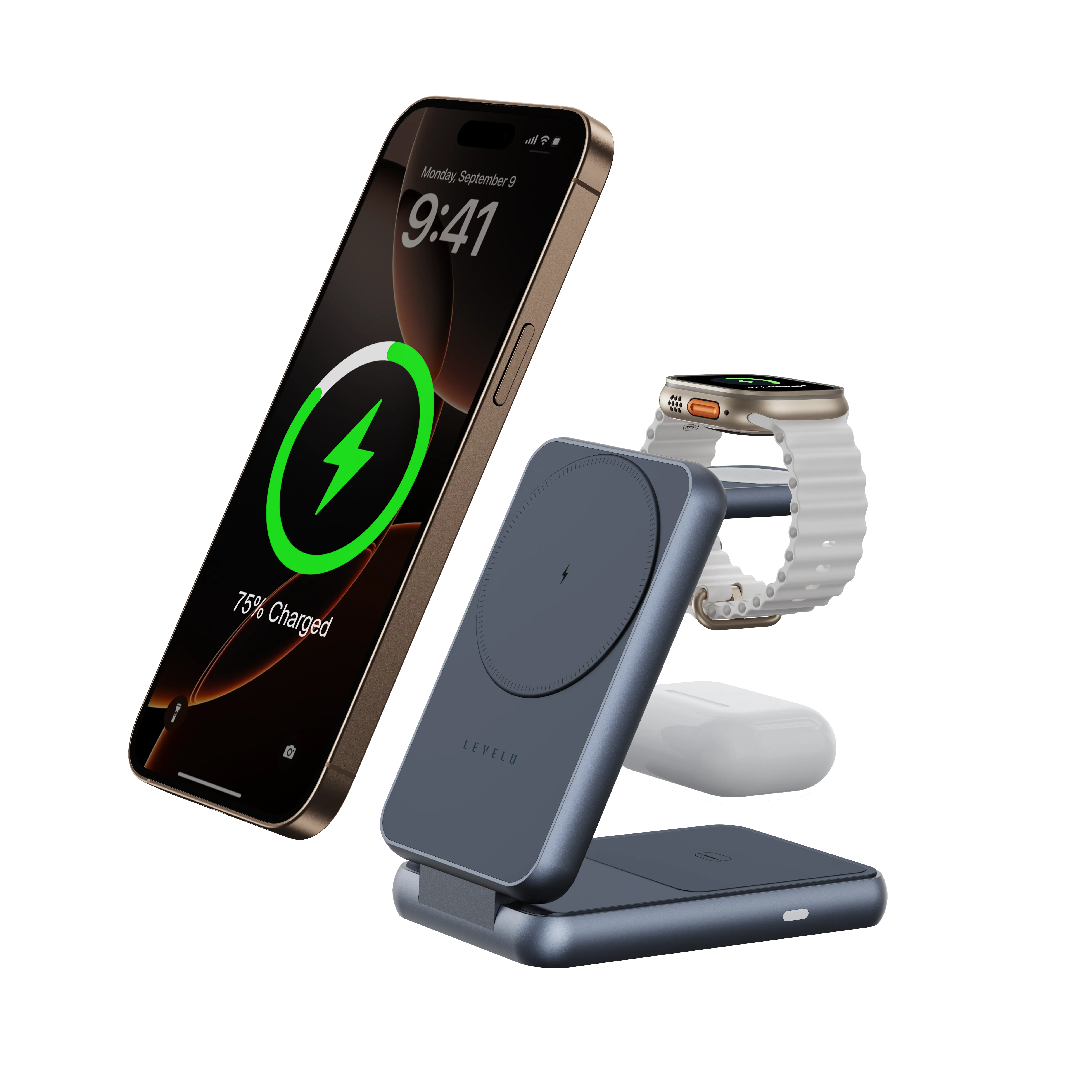 Levelo 3 in 1 Foldable Wireless Charger