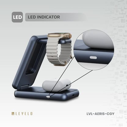 Levelo 3 in 1 Foldable Wireless Charger