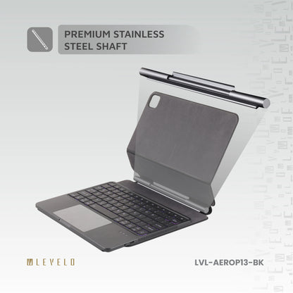 Levelo AeroBoard Pro Saffiano Leather Wireless Keyboard