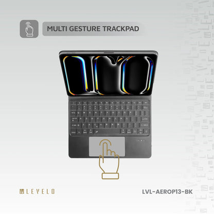 Levelo AeroBoard Pro Saffiano Leather Wireless Keyboard
