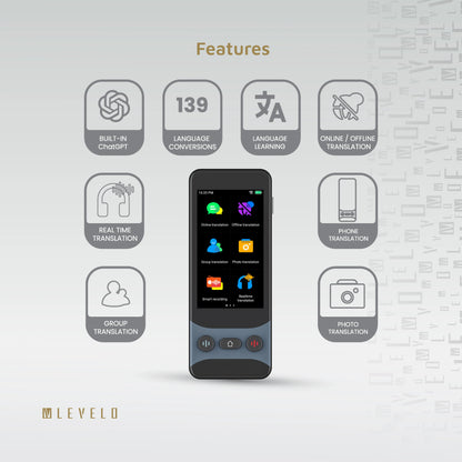 Levelo Fluent Link Offline & Online Voice Translator