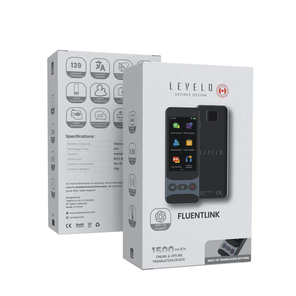 Levelo Fluent Link Offline & Online Voice Translator