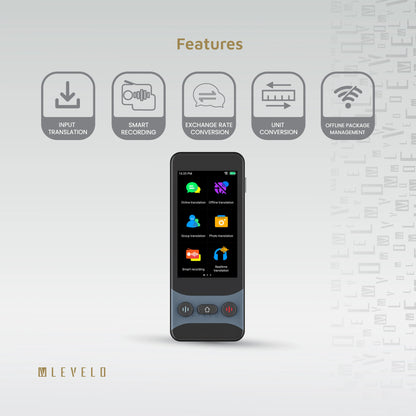 Levelo Fluent Link Offline & Online Voice Translator