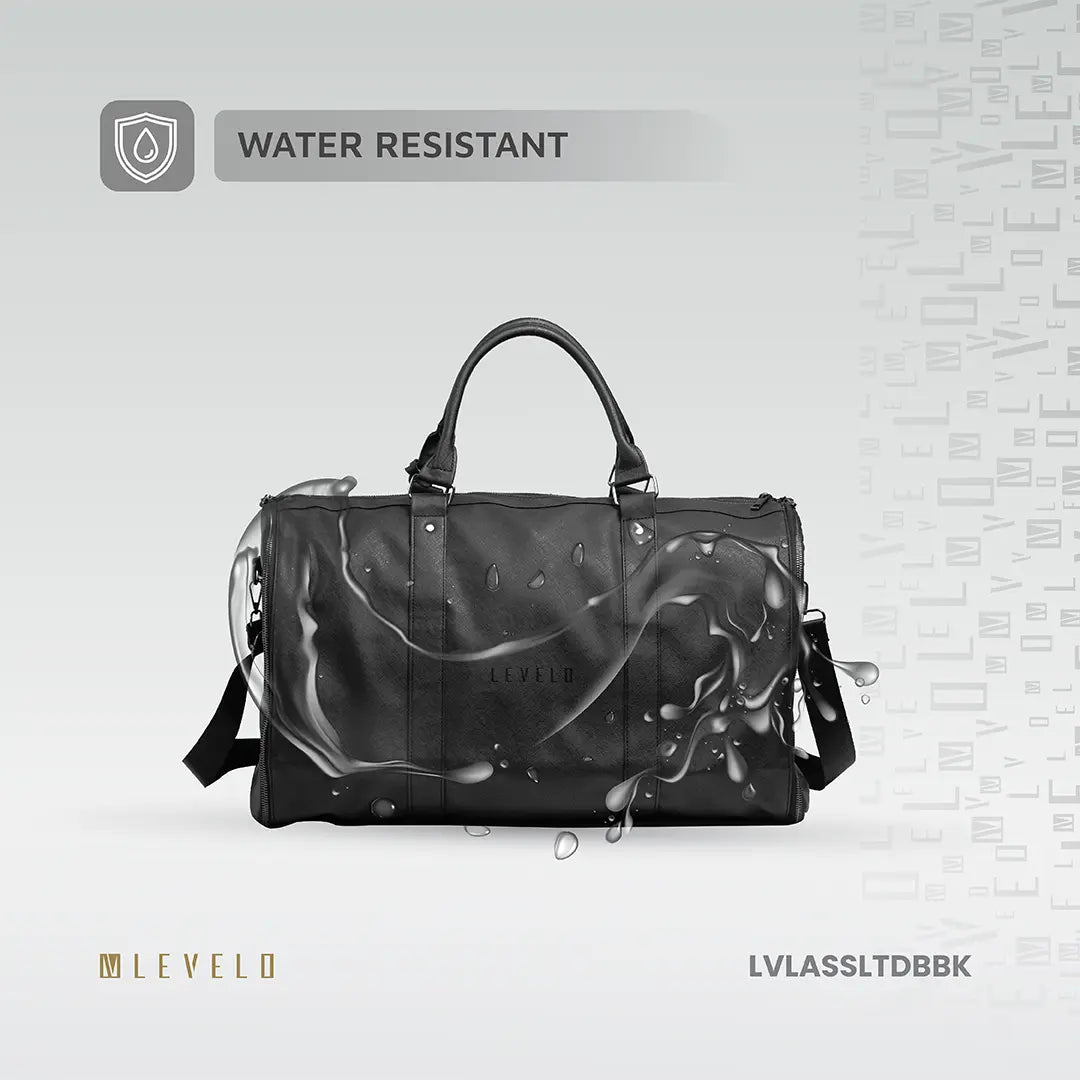 Levelo AllEnStyle Saffiano Leather Travel Duffle Bag
