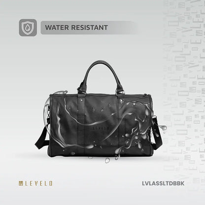 Levelo AllEnStyle Saffiano Leather Travel Duffle Bag