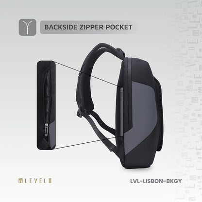 Levelo Lisbon Carrying Laptop/Universal 15.6” Backpack