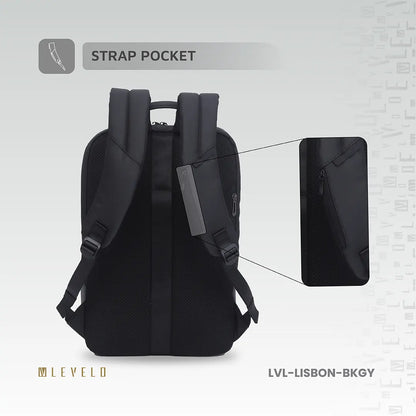 Levelo Lisbon Carrying Laptop/Universal 15.6” Backpack