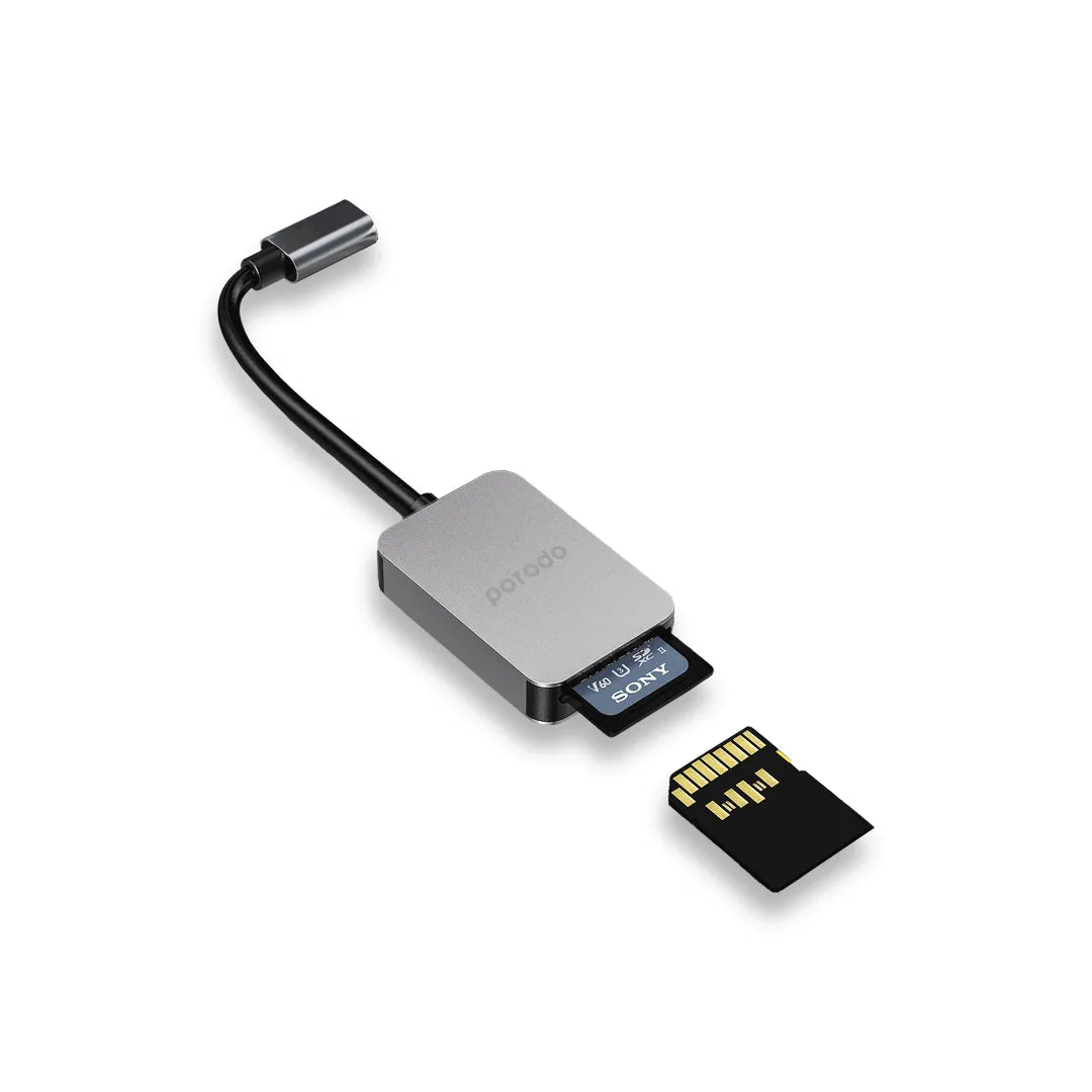 Porodo 2in1 USB-C Card Reader
