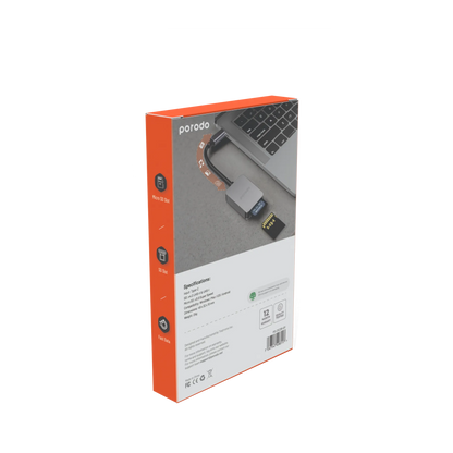 Porodo 2in1 USB-C Card Reader
