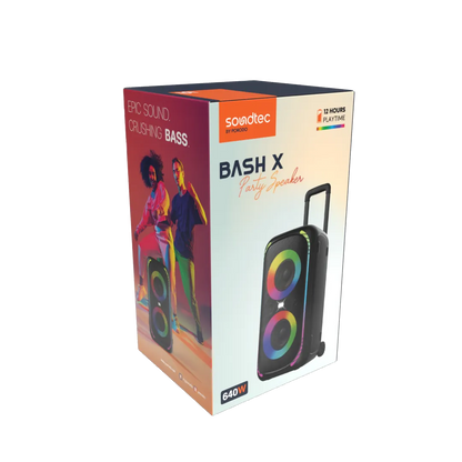 Porodo Soundtec Bash X Party Speaker with Trolly