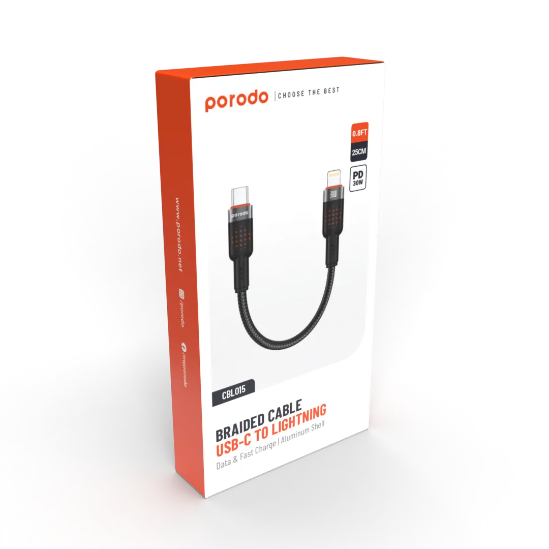 Porodo Braided Cable