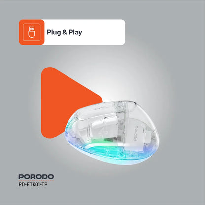 Porodo Vertical 4800 DPI Wireless Mouse