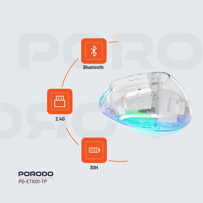 Porodo Vertical 4800 DPI Wireless Mouse