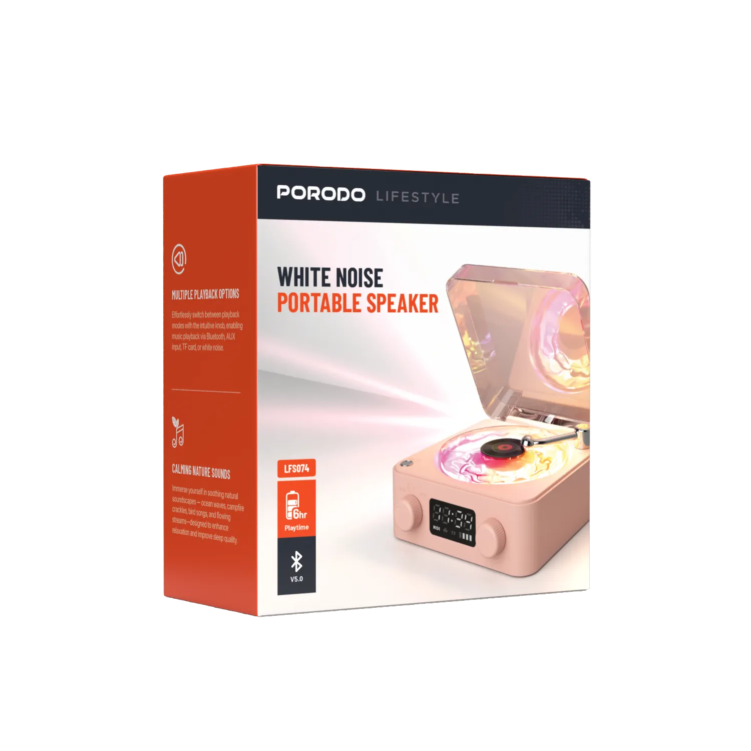 Porodo Lifestyle White Noise Portable Speaker