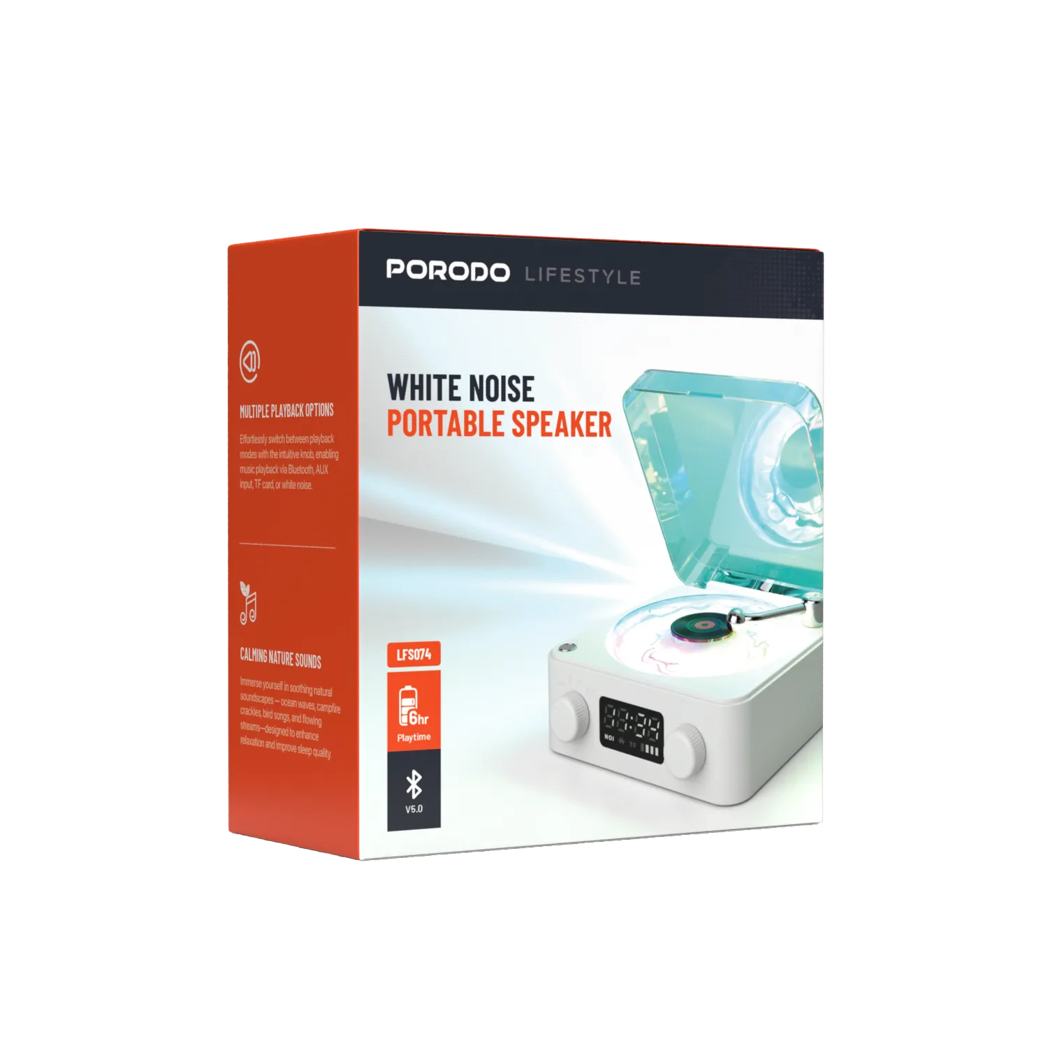 Porodo Lifestyle White Noise Portable Speaker