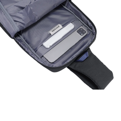 Porodo Lifestyle Cross Body Sling Bag With Fingerprint Lock