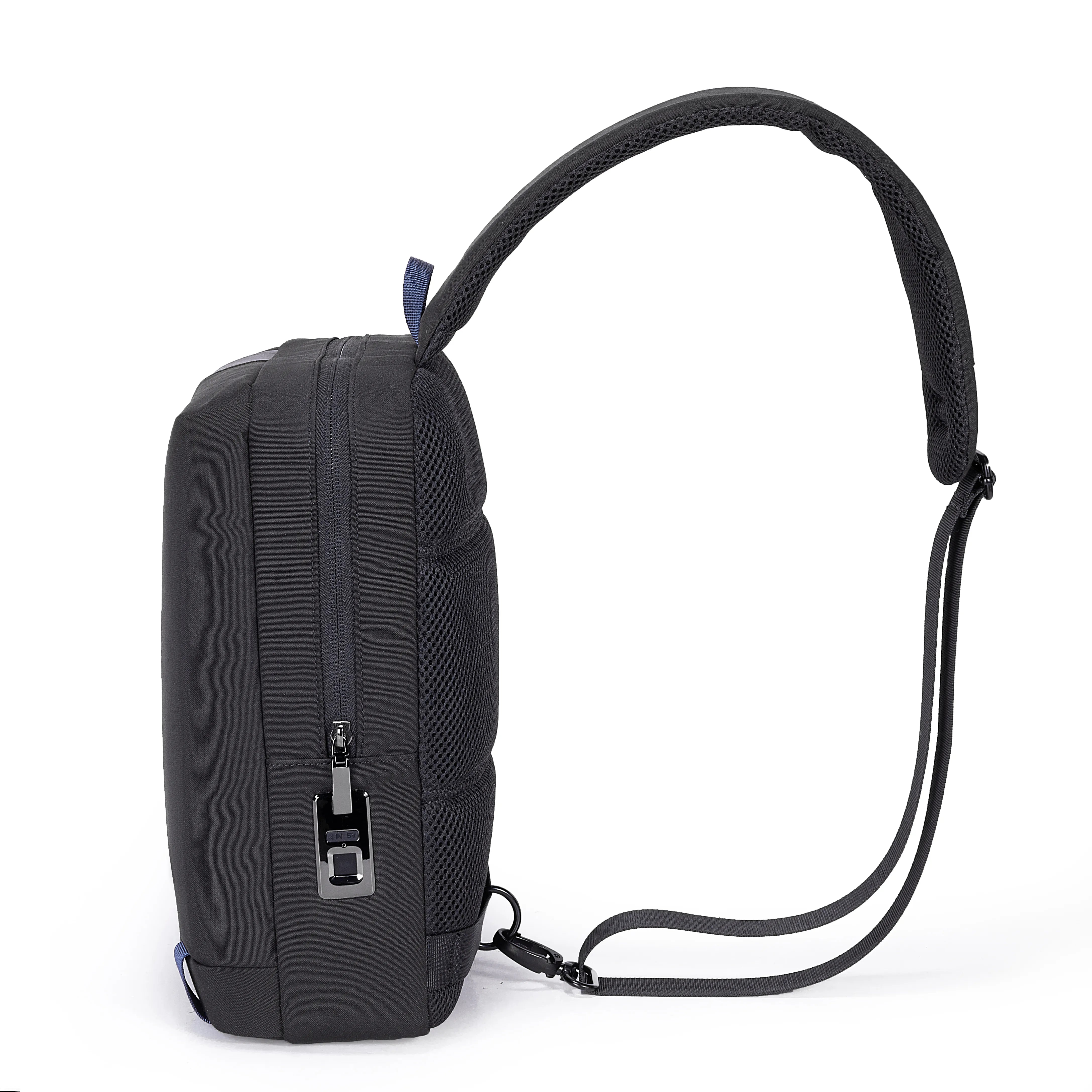 Porodo Lifestyle Cross Body Sling Bag With Fingerprint Lock