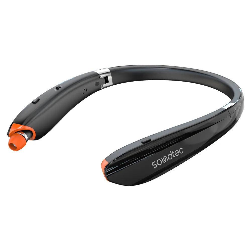 Porodo Soundtec Bluetooth Neck Band with Extendable Earbuds