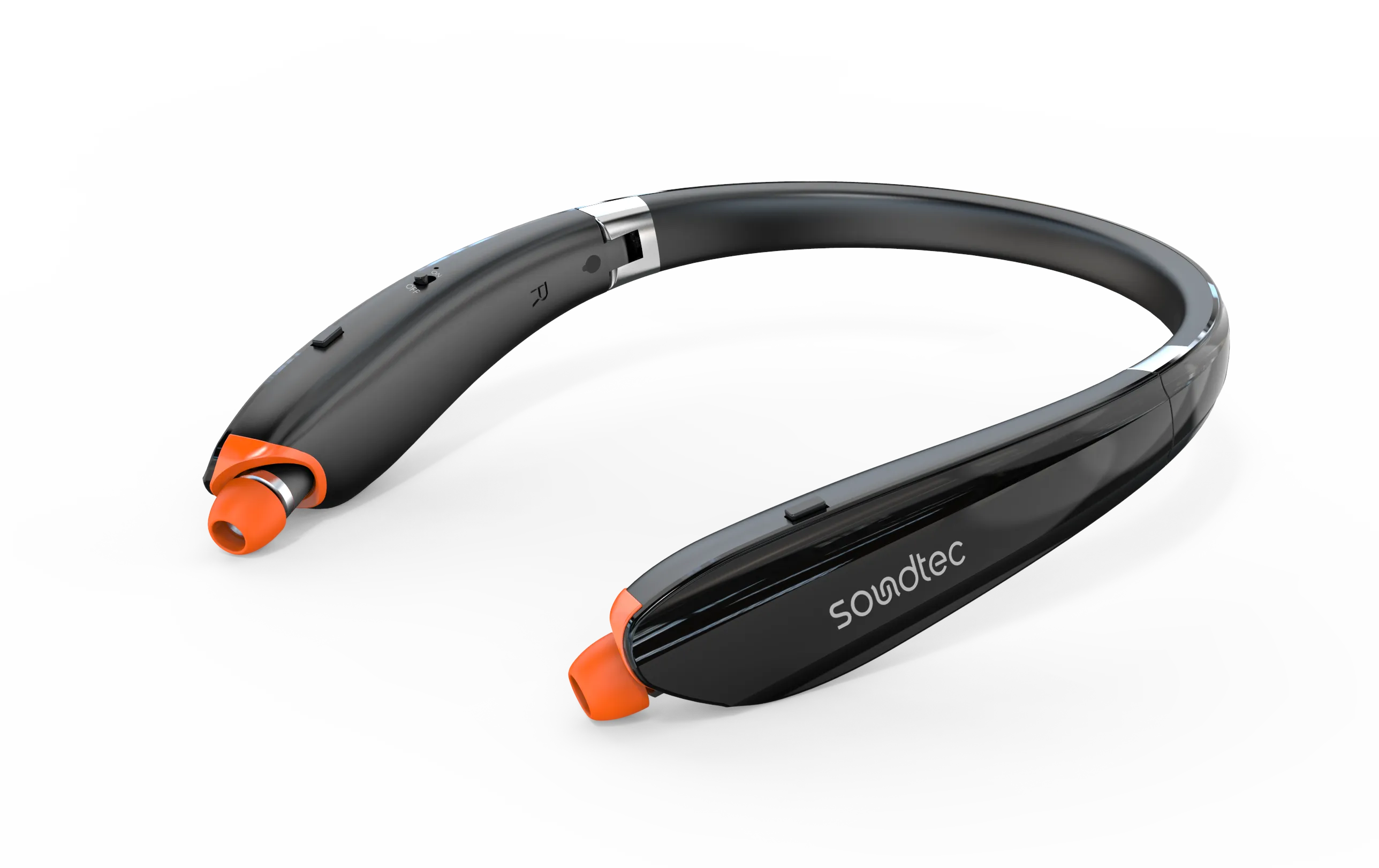 Porodo Soundtec Bluetooth Neck Band with Extendable Earbuds