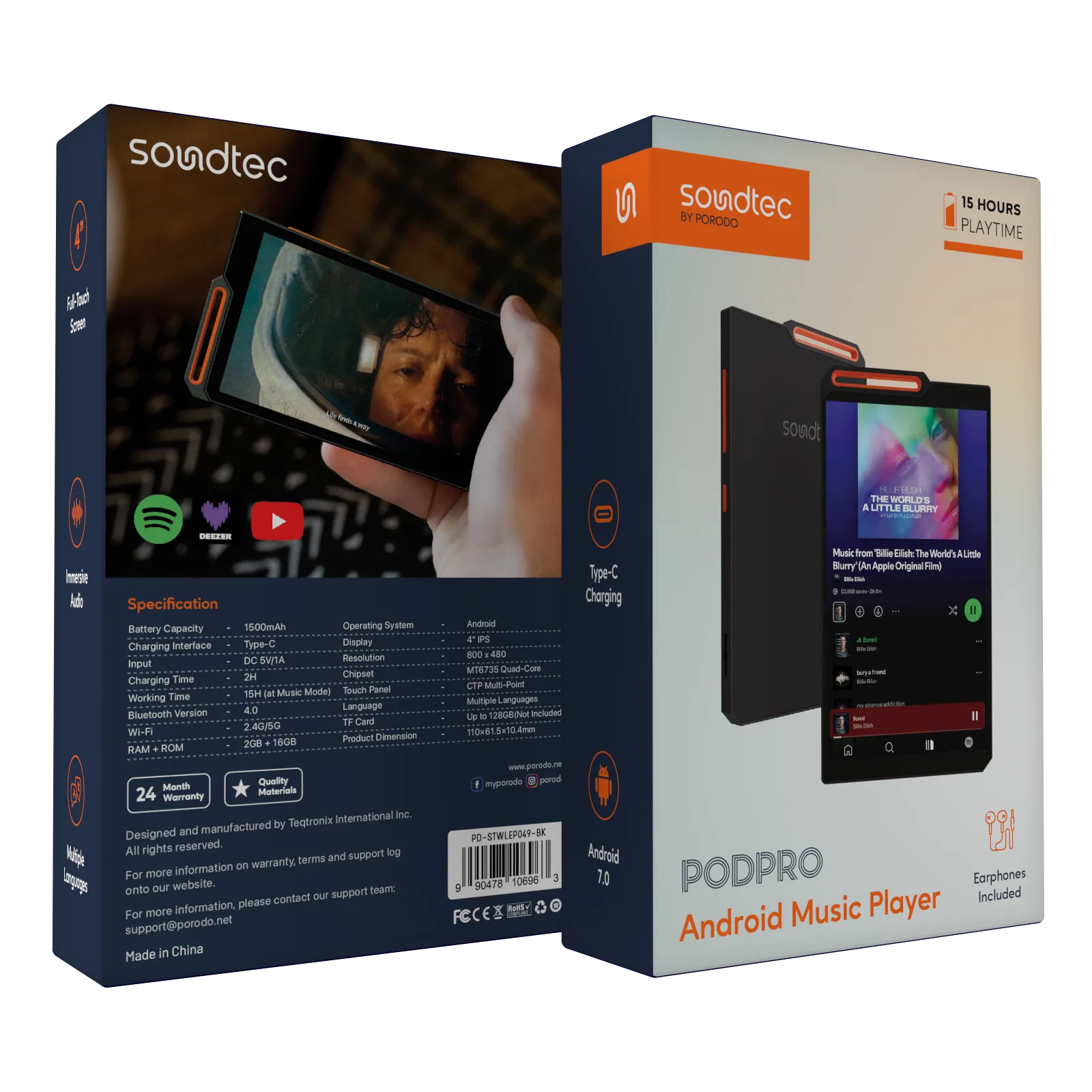 Porodo Soundtec Pod Pro Android Music Player