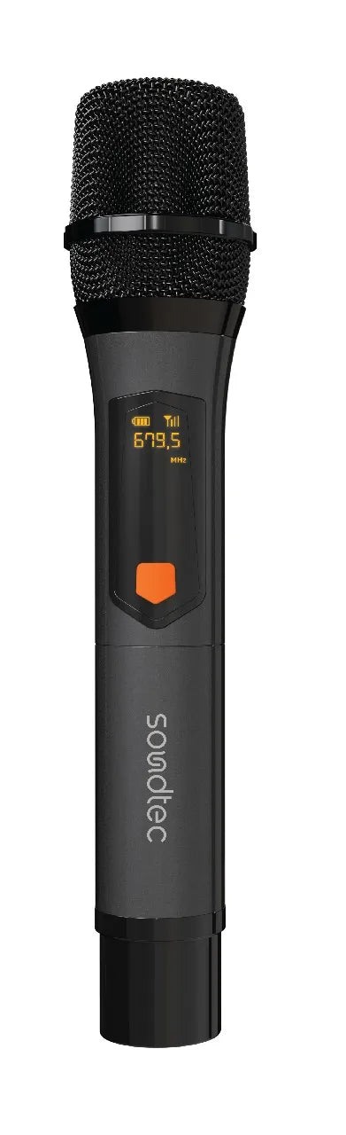 Porodo Soundtec Duo Mic Aluminum Rechargeable Wireless Microphone