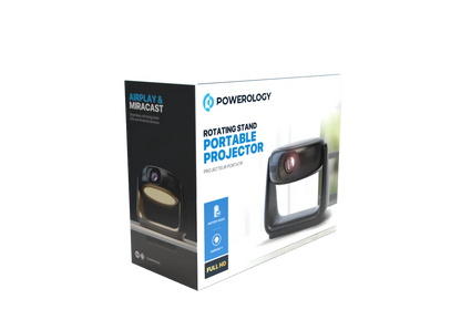 Powerology Rotating Stand Portable Projector