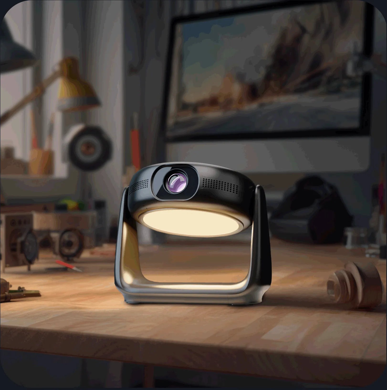 Powerology Rotating Stand Portable Projector