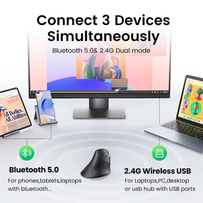 UGREEN Multi-Mode Vertical Mouse