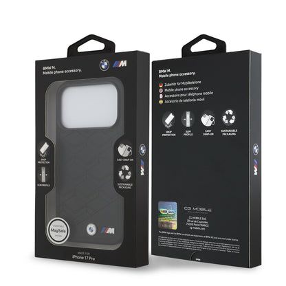 BMW MagSafe PU Seat Shaped Leather Case With Metal Logos