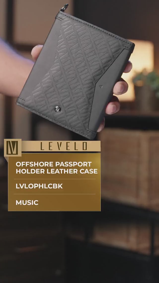 Levelo Offshore Passport Holder Leather Case